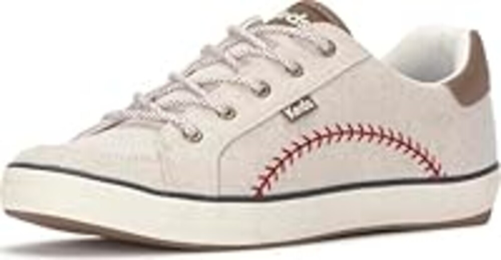 Keds Women's Center Iii Canvas Lace-Up Fashion Sneaker, Pennant Cream, 8