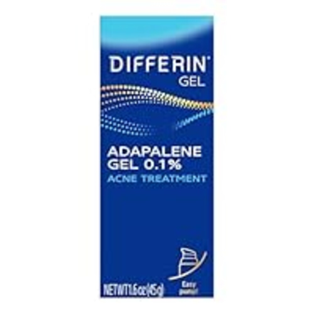 Differin Acne Treatment Gel, 90 Day Supply, Retinoid Treatment for Face with 0.1% Adapalene, Gentle Skin Care for Acne Prone Sensitive Skin, 45g Pump (Packaging May Vary)