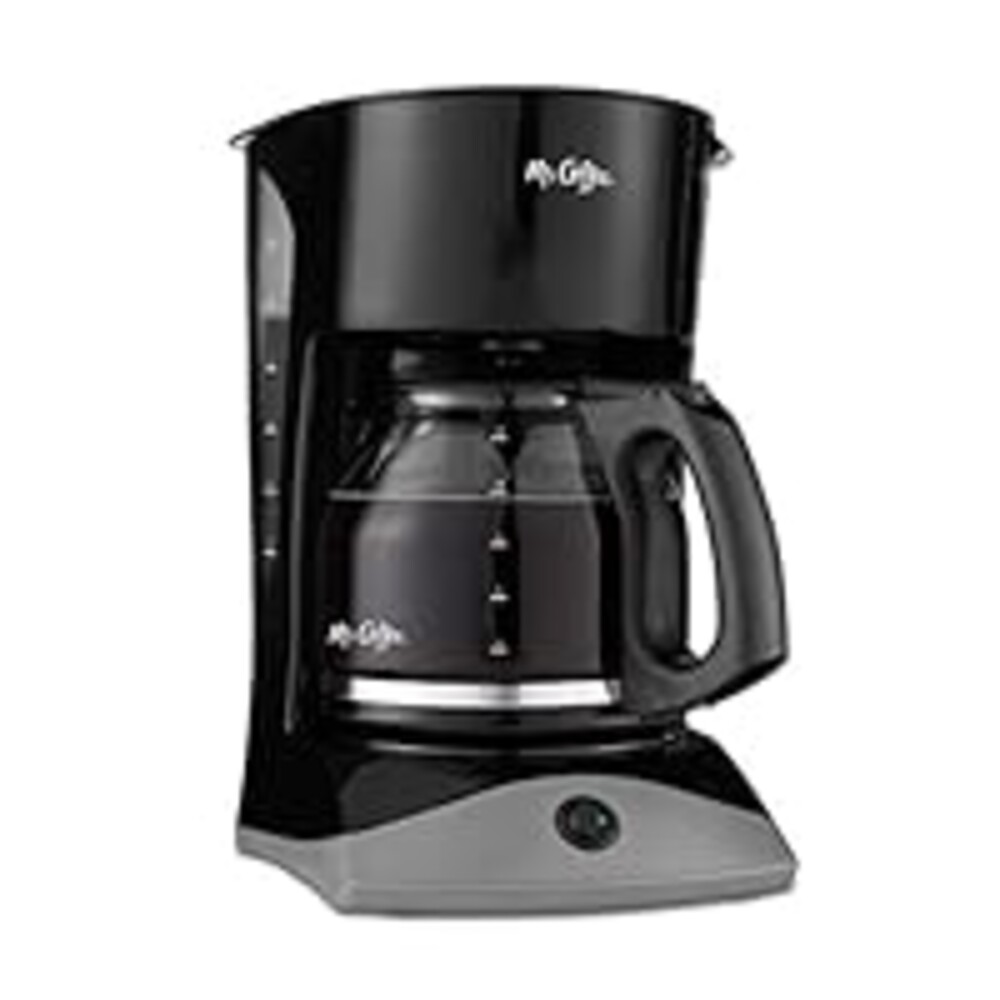 Mr. Coffee Black Coffee Maker, 12 Cups, with Auto Pause and Glass Carafe, Perfect for Home and Office Use