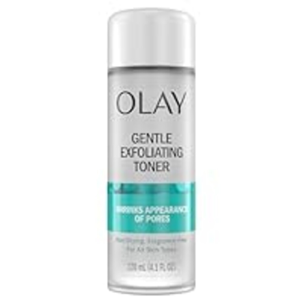 Olay Gentle Exfoliating Toner, Fragrance Free, 4.1 fl oz, Pore Treatment Face Cleanser Unclogs and Diminishes the Appearance of Pores