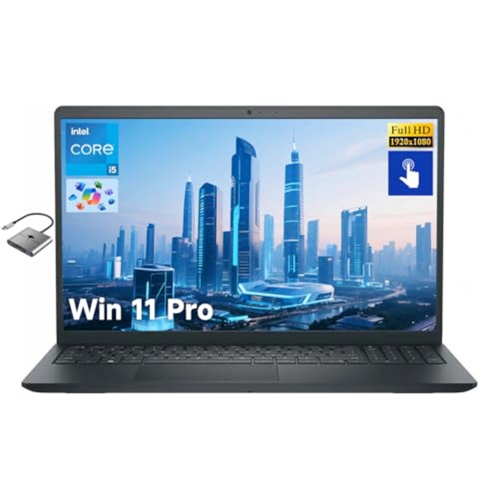 Dell Inspiron 15 Business Laptop, 15.6" FHD Touchscreen, Intel 10-Core i5-1334U, 16GB RAM 512GB SSD Wi-Fi 6, Win 11 Pro, Laptop Computer for Work School Home Office Professional Use (Renewed)