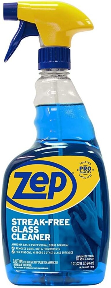 Zep Streak-Free Glass Cleaner 32 oz ZU112032 , Blue