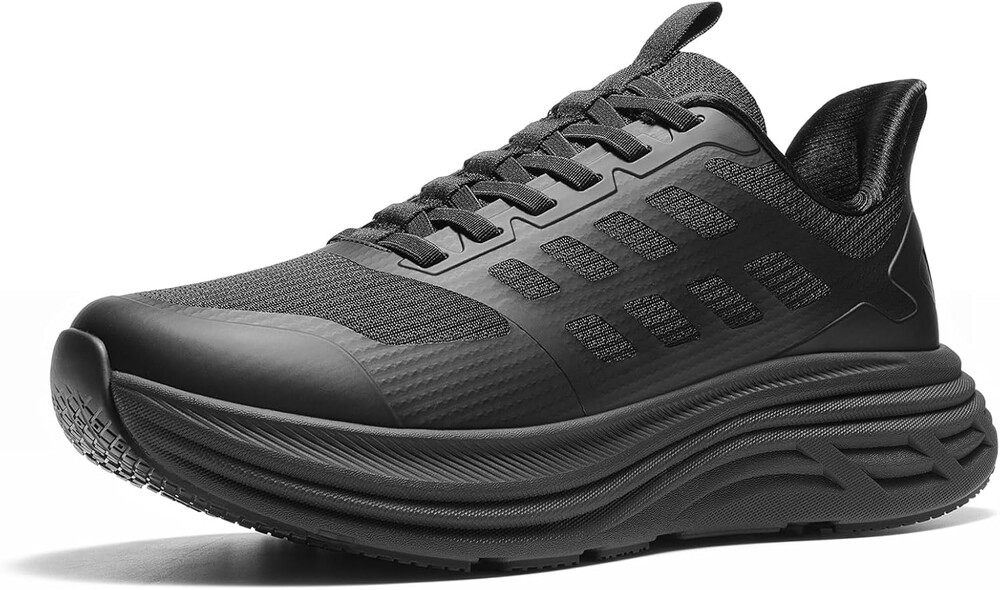 NORTIV 8 Men's Slip On Walking Shoes Cushioning Hands Free Non Slip Comfortable Workout Running Tennis Jogging Athletic Gym ActiveFloat Fashion Sneakers