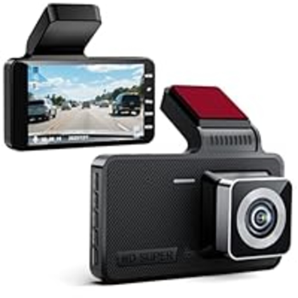 1080p HD Dash Cam, 4-inch Car Dash Cam with Super Night Vision, 170° Wide Angle, Loop Video Motion Detection