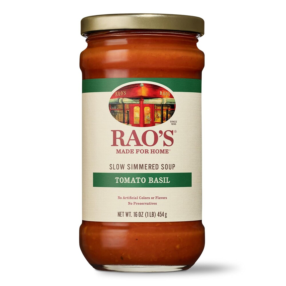 Rao's Homemade Slow Simmered Soup, Tomato Basil, 16 Ounce (Pack of 6)