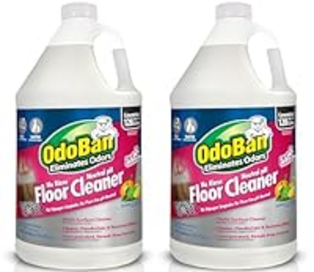OdoBan Pet Solutions No Rinse Neutral pH Floor Cleaner Concentrate, Made in the USA, Splash O' Citrus Scent, 2 Gallons