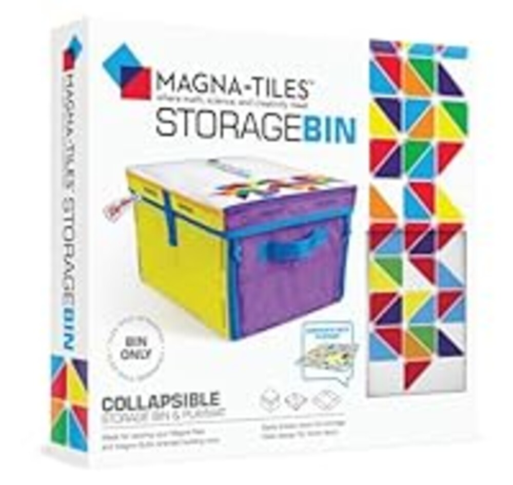 MAGNA-TILES Storage Bin & Interactive Play-Mat, The ORIGINAL Magnetic Building Brand