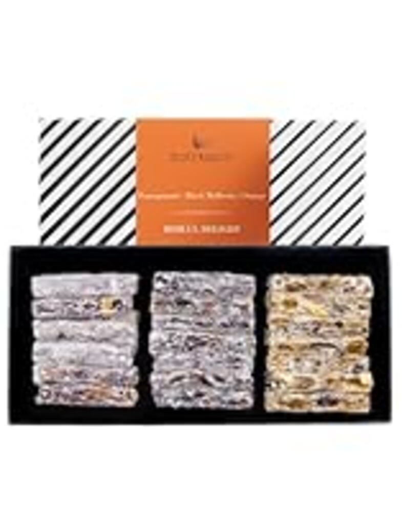 Turkish Delight Behlul by BAKIRKAZAN, Turkish Twist Delights 36 piece Candy 8.8 oz, w/ 3 Flavors: Pomegranate , Black Mulberry, Orange, Luxury Food Gifts, Turkish Snacks Assorted Flavors Gourmet, Best Food & Beverage Ramadan Halal Eid al-Adha sweets Gifts