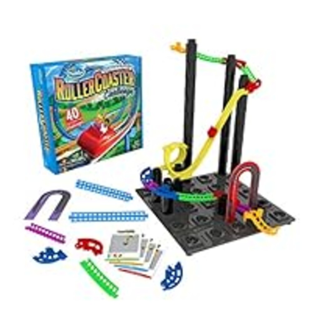 ThinkFun Roller Coaster Challenge STEM Toy and Building Game for Boys and Girls Age 6 and Up – TOTY Game of the Year Finalist