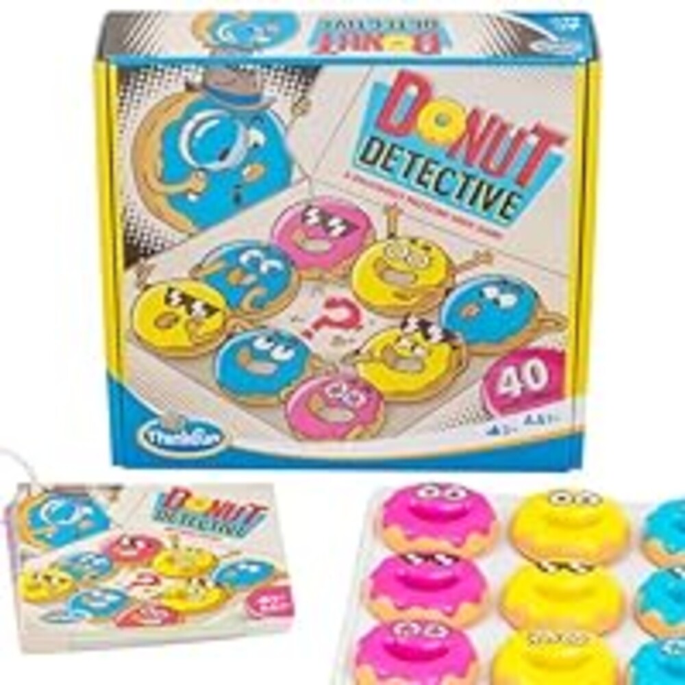 ThinkFun Donut Detective – A Deliciously Puzzling Logic Game | Strengthens Problem-Solving Skills with 40 Challenging Puzzles | Ages 8+