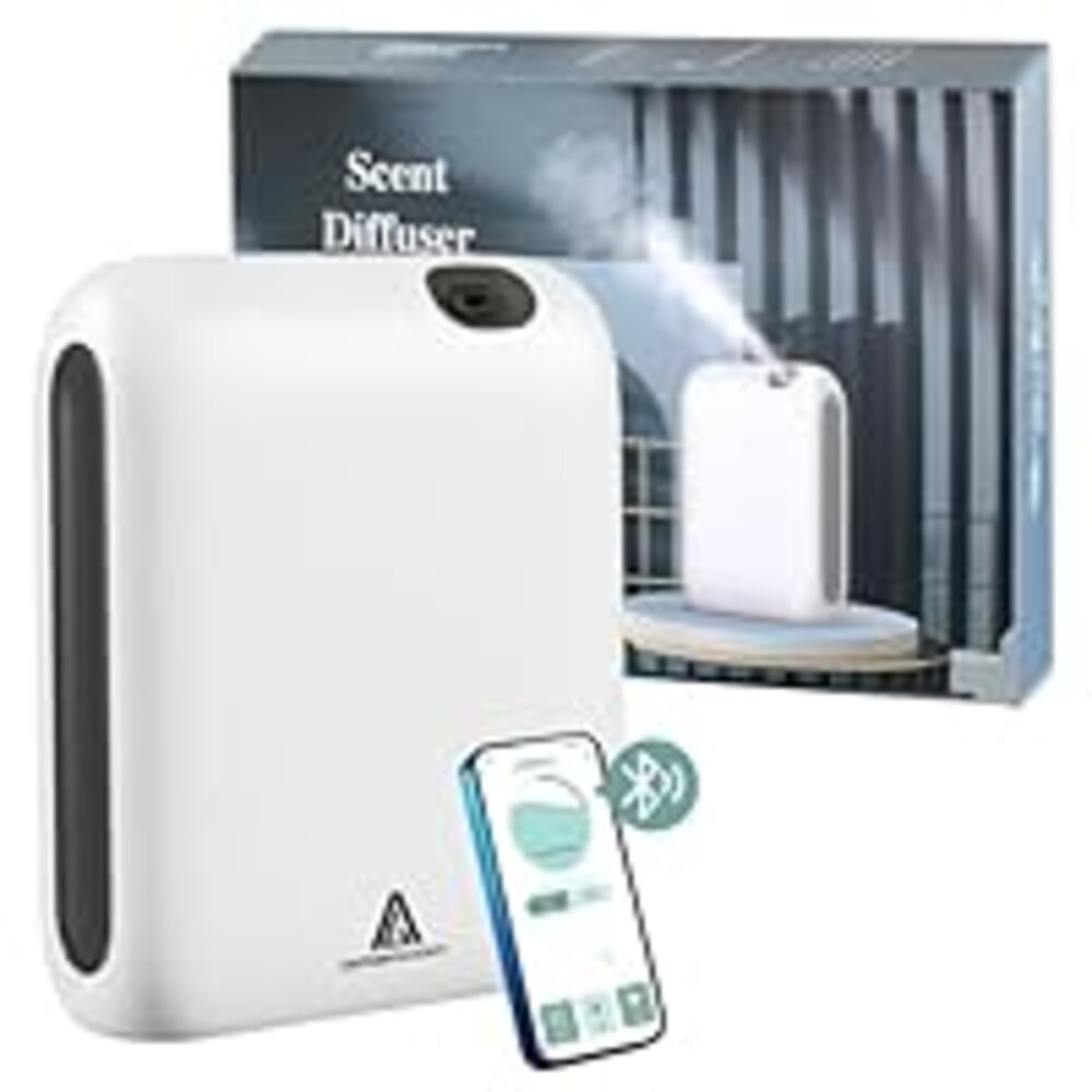 Smart Scent Air Machine for Home, 1500 Sq.Ft Coverage Hotel Collection Diffuser with Cold-air Diffusion Tech，Bluetooth Waterless Diffusers with APP Control for for Home Office Spa Large Room