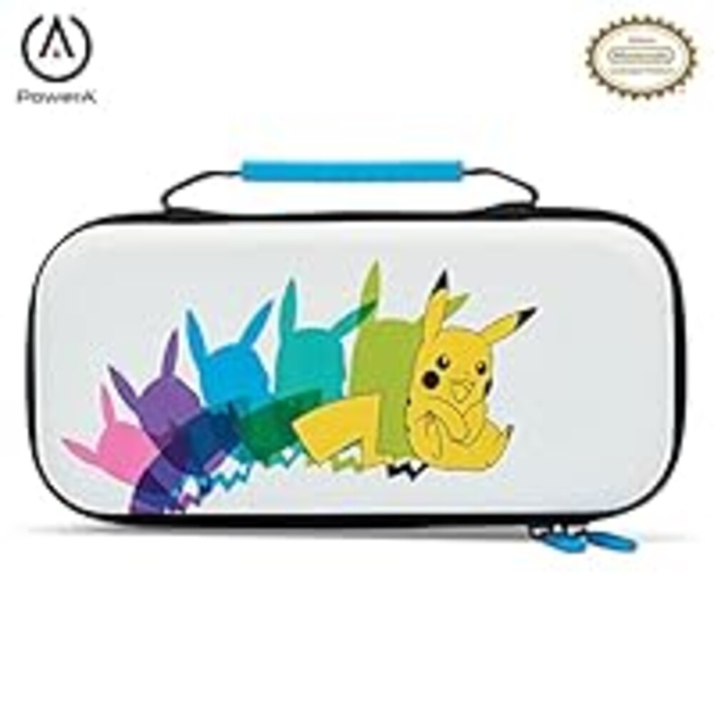 PowerA Protection Case for Nintendo Switch - OLED Model, Nintendo Switch or Nintendo Switch Lite - Pokémon: Pikachu Color Shift, protective case, gaming case, console case, carry case, game storage