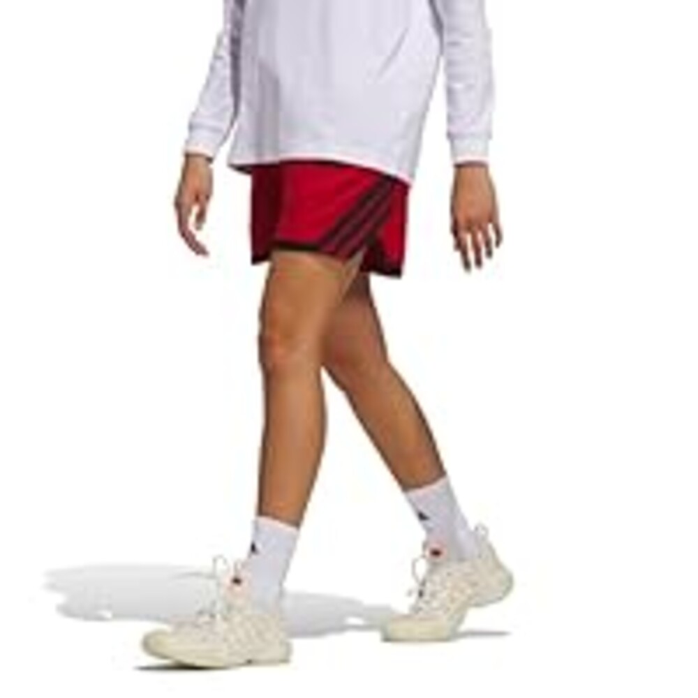 adidas Women's CrazyLite Basketball Shorts, Team Power Red/Black, Small/Tall