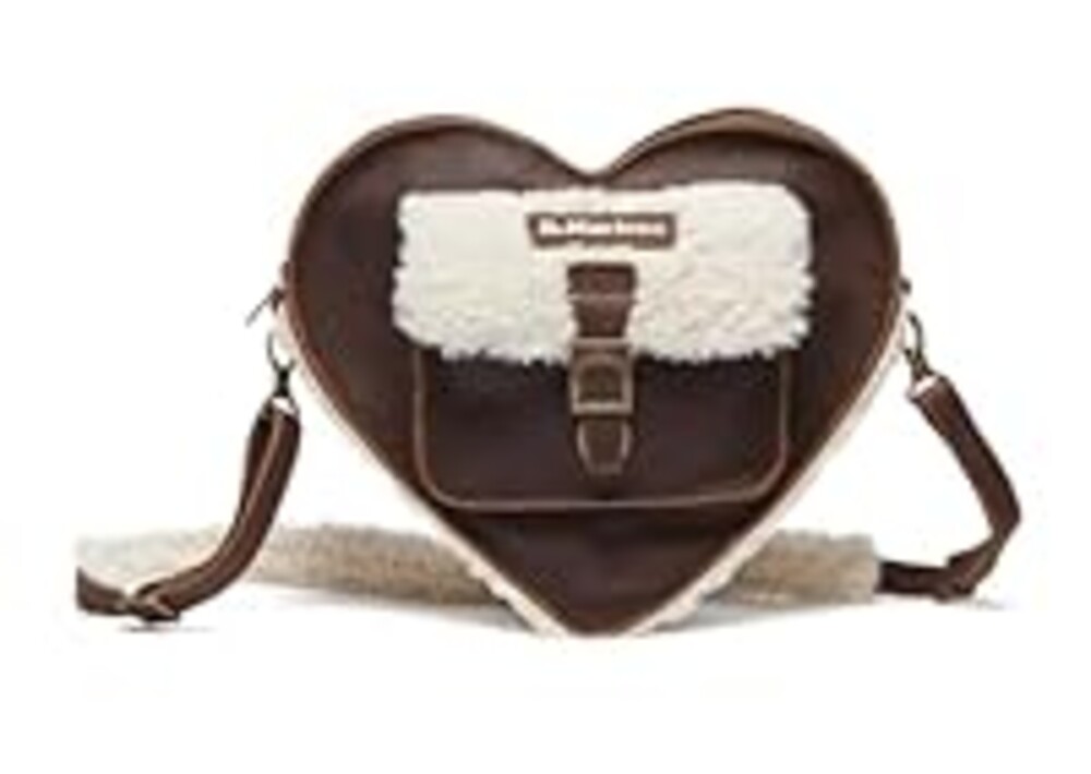 Dr. Martens Leather Heart Shaped Backpack, Cashew Ambassador+Natural Deluxe Borg