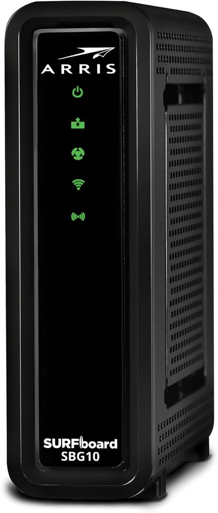 ARRIS (SBG10-RB) - Modem Router Combo - DOCSIS 3.0 16 x 4 Gigabit & AC1600 WiFi, [Check with your provider for compatibility]400 Mbps Max Internet Speeds - Renewed