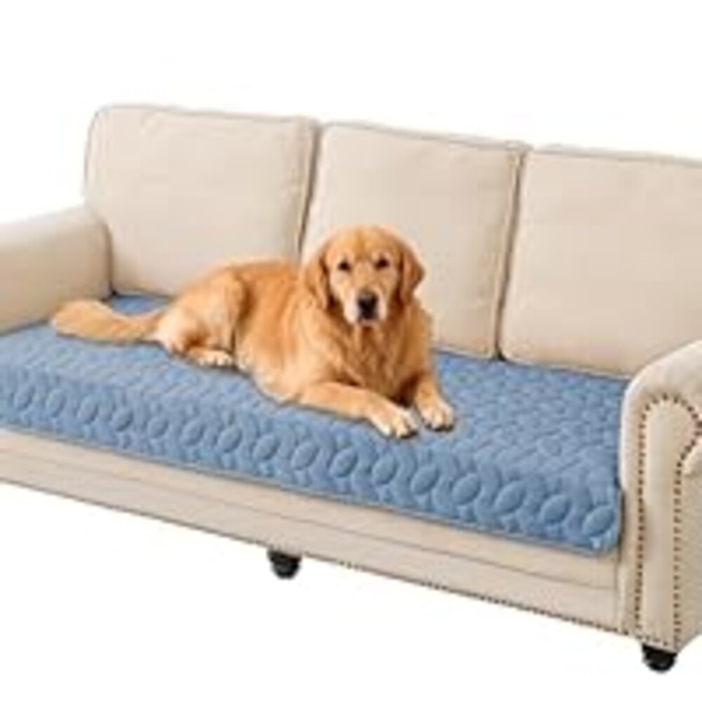 Ameritex Pet Bed Cover Dog Bed Blanket for Sofa and Furniture Waterproof New Pattern Design (30x70 Inch, Light Blue)