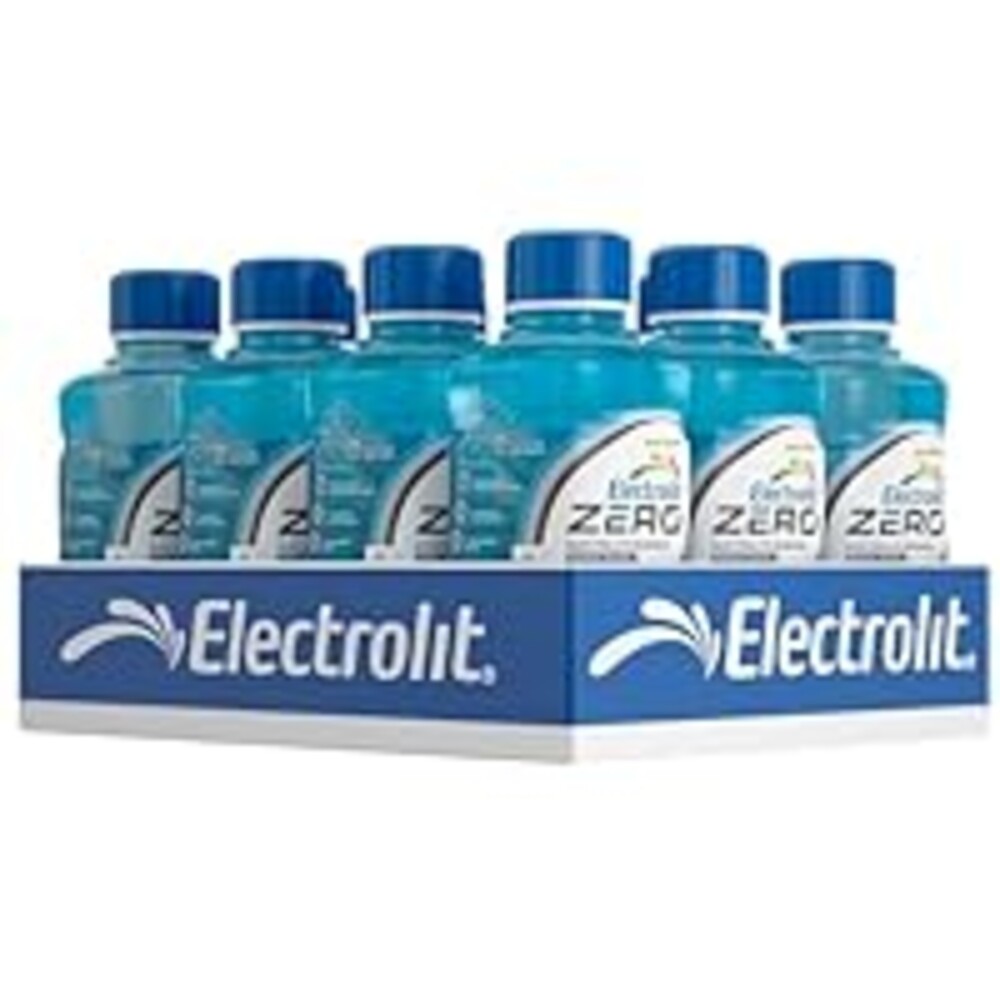 Electrolit Zero, Electrolyte Beverage, Blue Raspberry, 21 Fl Oz bottle (Pack of 12)