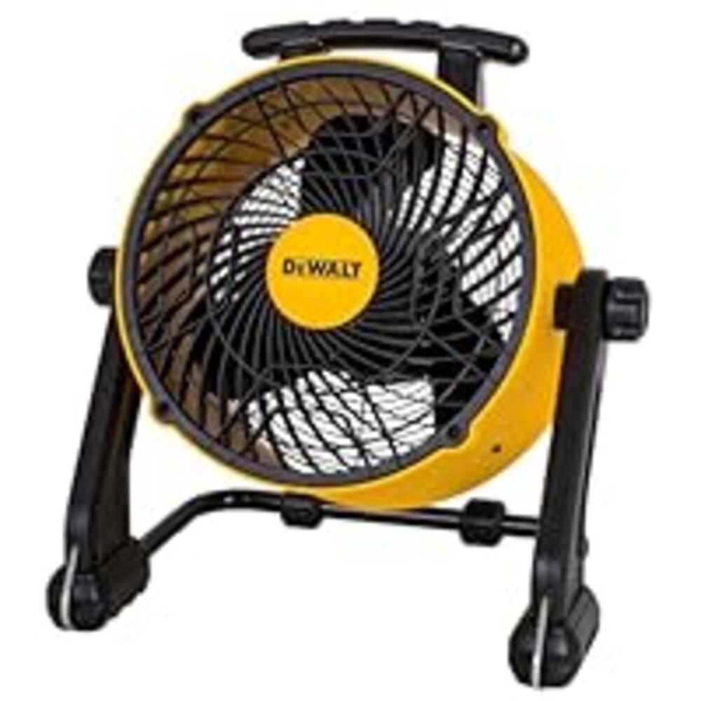 DEWALT 16 Inch Heavy Duty Floor Fan, High Velocity Barrel Shop Fan, 3-Speed Powerful with 4000 CFM, 360° Adjustable Tilting Airflow Fan for Warehouse, Workshop, Factory, Basement