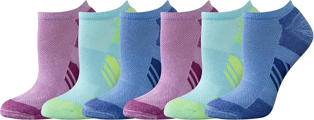 Amazon Essentials Women's Performance Cushioned Breathable Athletic No-Show Sports Socks