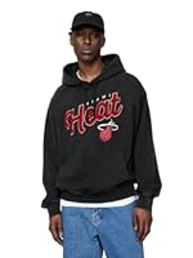 GAP Men's NBA Logo Heavyweight Hoodie, MIAMI HEAT, Large