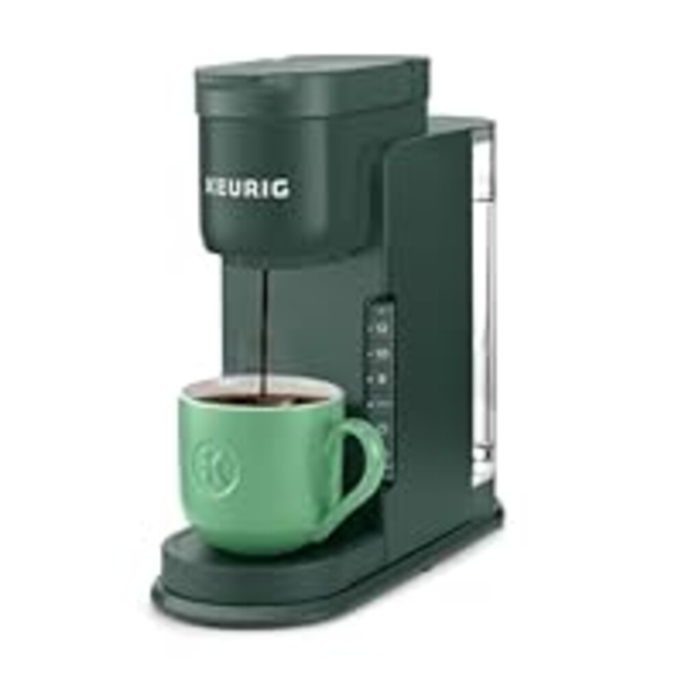 Keurig K-Express Single Serve K-Cup Pod Coffee Maker, 3 Brew Sizes, Strong Button Feature, 42oz Removable Reservoir, Evergreen