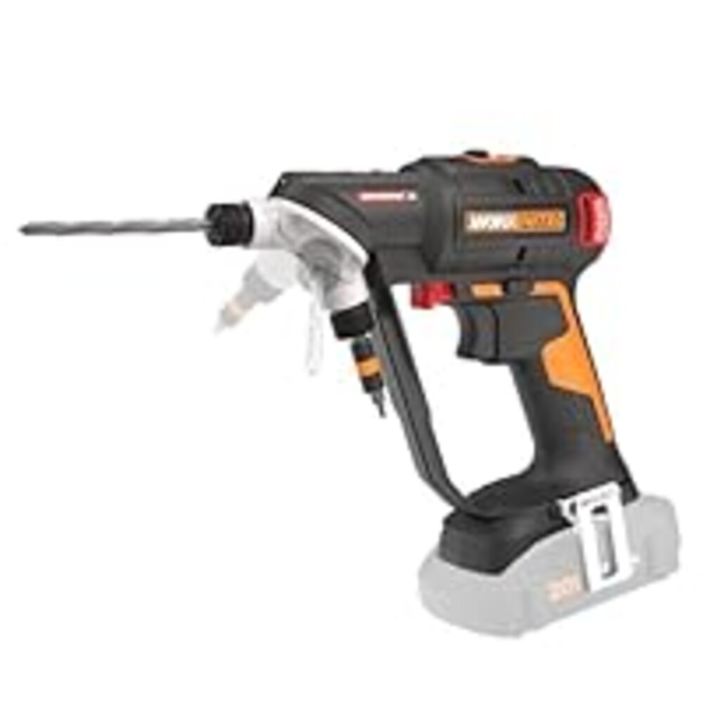Worx Nitro 20V SwitchDriver 2.0, 2-in-1 Brushless Cordless Drill Driver, Dual 1/4" Chucks, Compact Cordless Drill with Digital Torque Setting - WX177L.9 (Tool Only), Black Orange