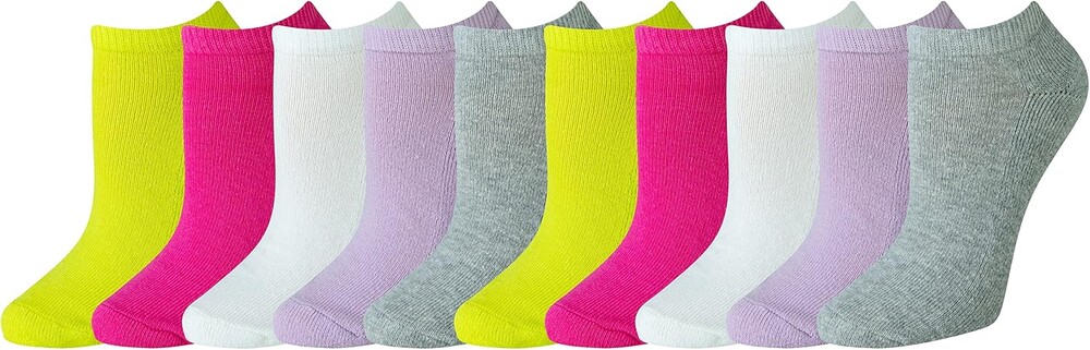 Amazon Essentials Women's Cotton No-Show Athletic Socks, Lightly Cushioned
