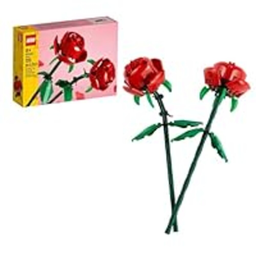 LEGO Roses - Building Toy for Kids, Girls & Boys, Ages 8+ - Artificial, Fake Roses for Home Decor & Display - Gift Idea for Plant & Flower Lovers - 40460
