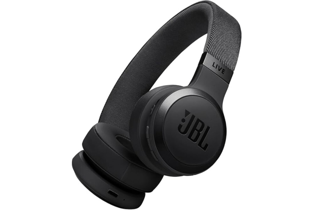JBL Live 670NC - Wireless On-Ear Headphones with Adaptive Noise Cancelling with Smart Ambient, Up to 65H Battery Life with Sp