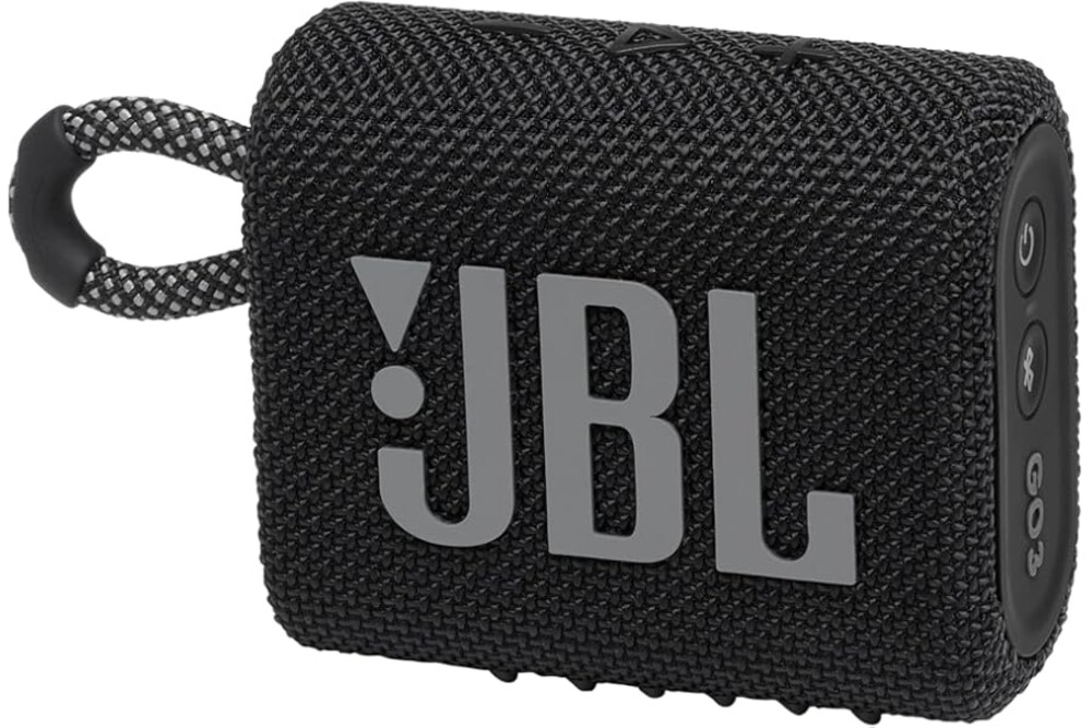 JBL Go 3 - Portable Mini Bluetooth Speaker, big audio and punchy bass, IP67 waterproof and dustproof, 5 hours of playtime, sp