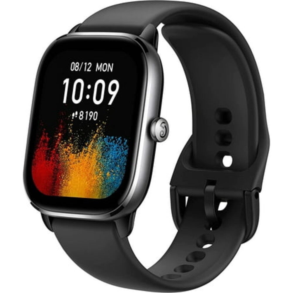 Amazfit GTS 4 Mini Smart Watch: Fitness Tracker with 120+ Sport Modes-Black Silicone Watchband