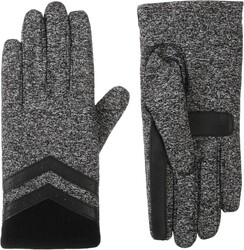 isotoner Women's Water Repellent Shortie Spandex Touchscreen Gloves with Rib Knit Cuff