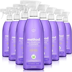 Method All-Purpose Cleaner Spray, French Lavender, Perfect for Most Counters, Tiles and More, 28 Fl Oz, (Pack of 8)