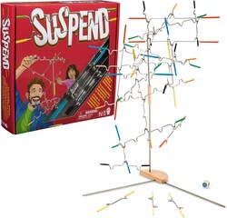 Spin Master Games, Suspend, A Balancing Family Game of Tricky Hangs & Steady Hands, Family Game Night, Learning Toy, 1-4 Players, for Ages 6 & Up