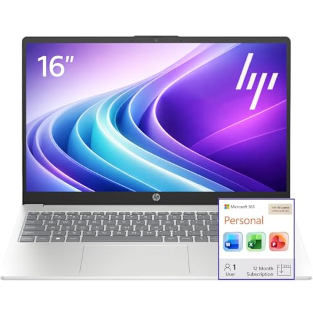 HP 15.6" Business Laptop Computer • 2026 Edition • Intel 4-Core N100 CPU • 128GB SSD • Windows 11 Pro with Office 365 for The Web • w/o Mouse