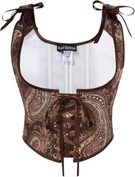 Scarlet Darkness Women's Underbust Corset Top Renaissance Medieval Lace-up Boned Fairycore Pirate Corsets