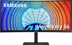 SAMSUNG Viewfinity S65UA Series 34-Inch Ultrawide QHD Curved Monitor, 100Hz, USB-C, HDR10 (1 Billion Colors), Height Adjustable Stand, TUV-certified Intelligent Eye Care (LS34A654UBNXGO),Black