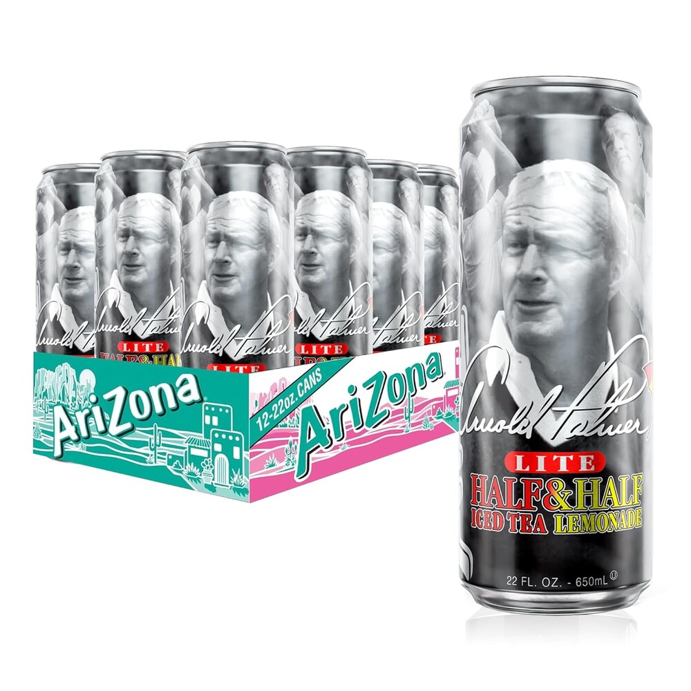 AriZona Arnold Palmer Half and Half - Big Can, 22 Fl Oz (Pack of 12)