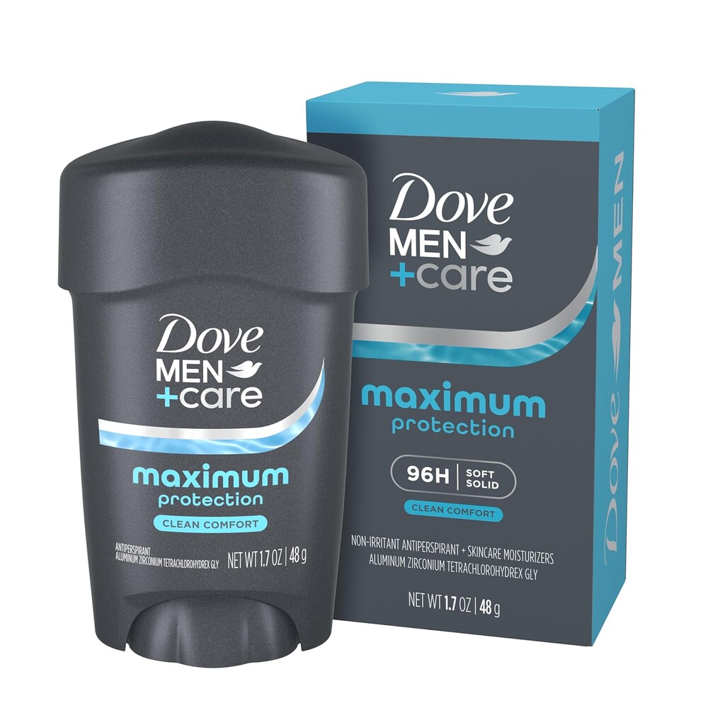 Dove Men+Care Clinical Protection Antiperspirant Stick Clean Comfort End Sweat Hacks 96-Hour Protection 1.7 oz