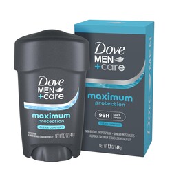 Dove Men+Care Clinical Protection Antiperspirant Stick Clean Comfort End Sweat Hacks 96-Hour Protection 1.7 oz