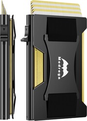 Smart Wallet for Men Slim Minimalist: Metal Pop Up Wallet - RFID Front Pocket Credit Card Holder - Gift for Male Husband at Anniversay Brithday