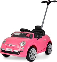 Best Ride On Cars Fiat 500 Push Car, Pink, Large