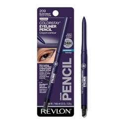 REVLON ColorStay Pencil Waterproof Eyeliner, Smudge-Proof, Eye Makeup with Built-In Sharpener, 209 Black Violet, 0.01 oz