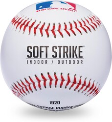 Franklin Sports Soft-Strike Teeball - Official Size and Weight Approved for Teeball - Hollow Rubber Core Technology for Safety - MLB Teeball Ball for Indoor/Outdoor Use