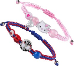 YUZHEJIE Cute Cat Bracelet Stuff Kawaii Matching Bracelets Set Crystal Bead Friendship Bracelets Birthday Christmas Valentine's Day BFF Distance Jewelry Gifts for Women Girlfriend Best Friend Sister