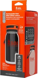 S.O.L. Venture Rechargeable LED Solar Water Bottle Lantern