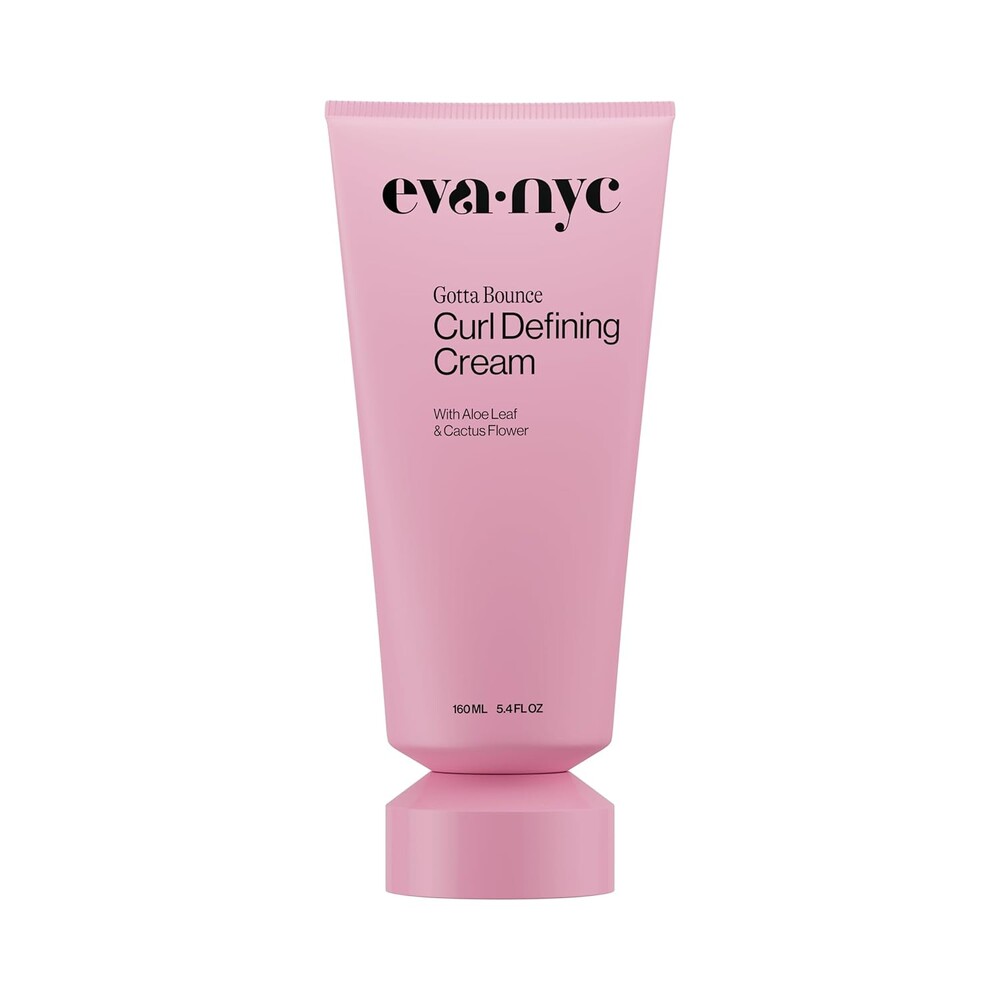 Eva NYC Curl Enhancing Styling Cream - Reduce Frizz + Hydrate with Aloe Leaf + Cactus Flower - Define Curl Pattern for Soft, Bouncy Hair - Sulfate + Paraben Free - Melon + Iris Scent - 5.4 fl oz