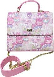 Loungefly Sanrio Hello Kitty Kawaii Allover Print Crossbody Satchel Handbag Purse