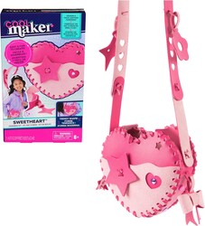 Cool Maker, Sweetheart Handbag Kit, Design a Faux Leather Shoulder Bag, Arts and Crafts Kit, Kids Toys for Girls Ages 6 and up