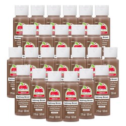 Apple Barrel Acrylic Paint in Assorted Colors (2 Ounce), 20521E Nutmeg Brown (Pack of 24)